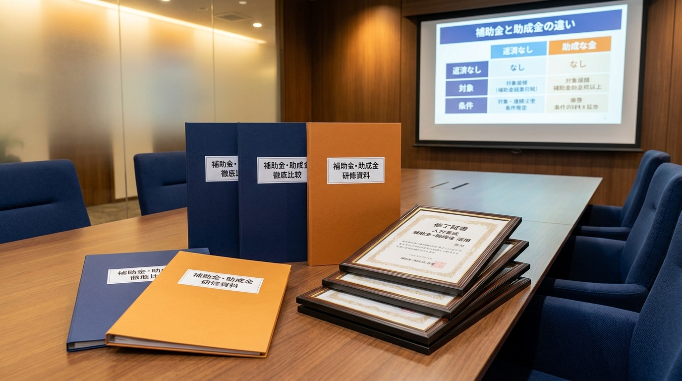 補助金と助成金の違い