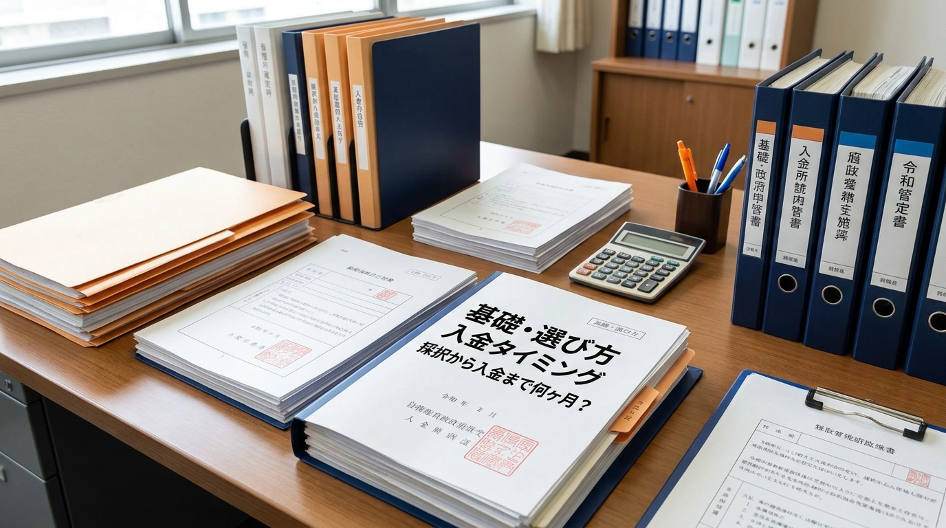補助金の採択から入金までの流れ