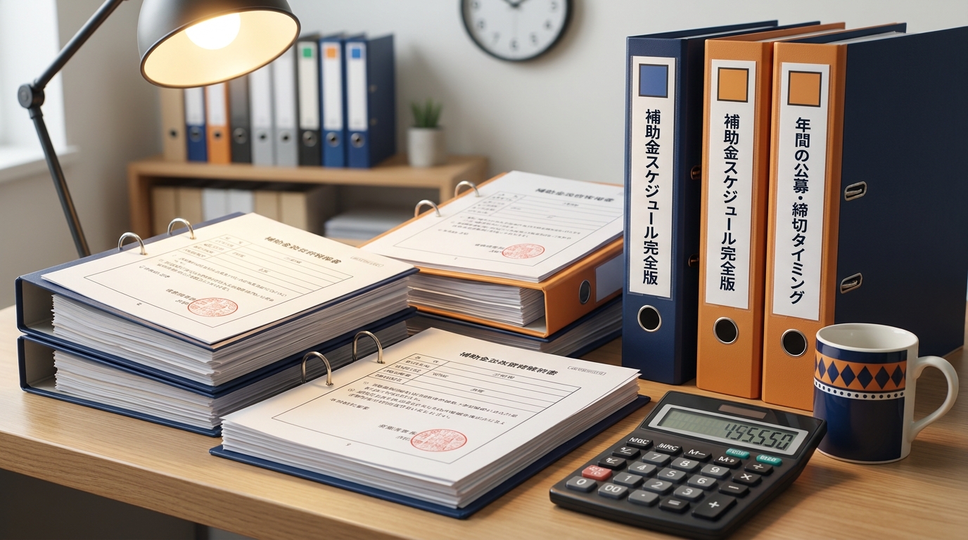 補助金スケジュール完全版｜年間の公募・締切タイミング