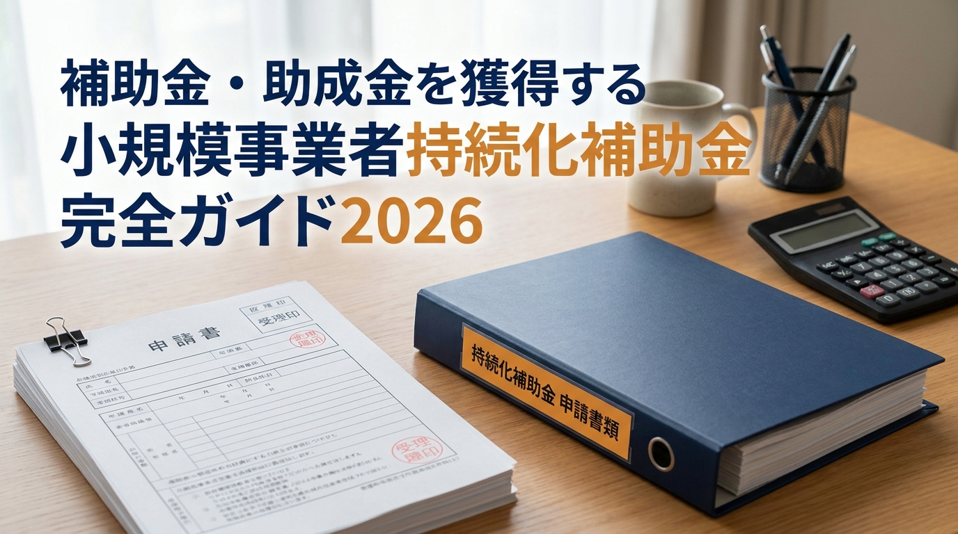 小規模事業者持続化補助金の解説イメージ