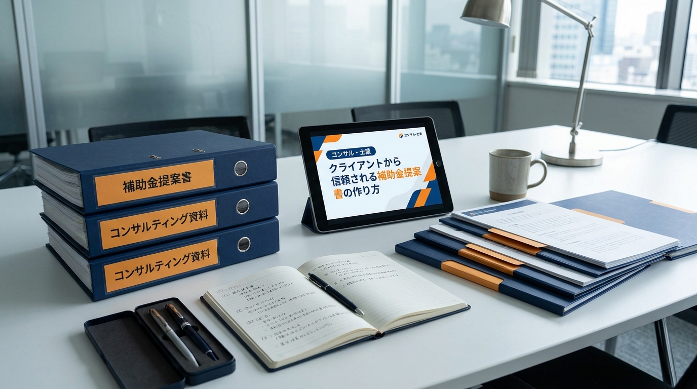 クライアントから信頼される補助金提案書の作り方