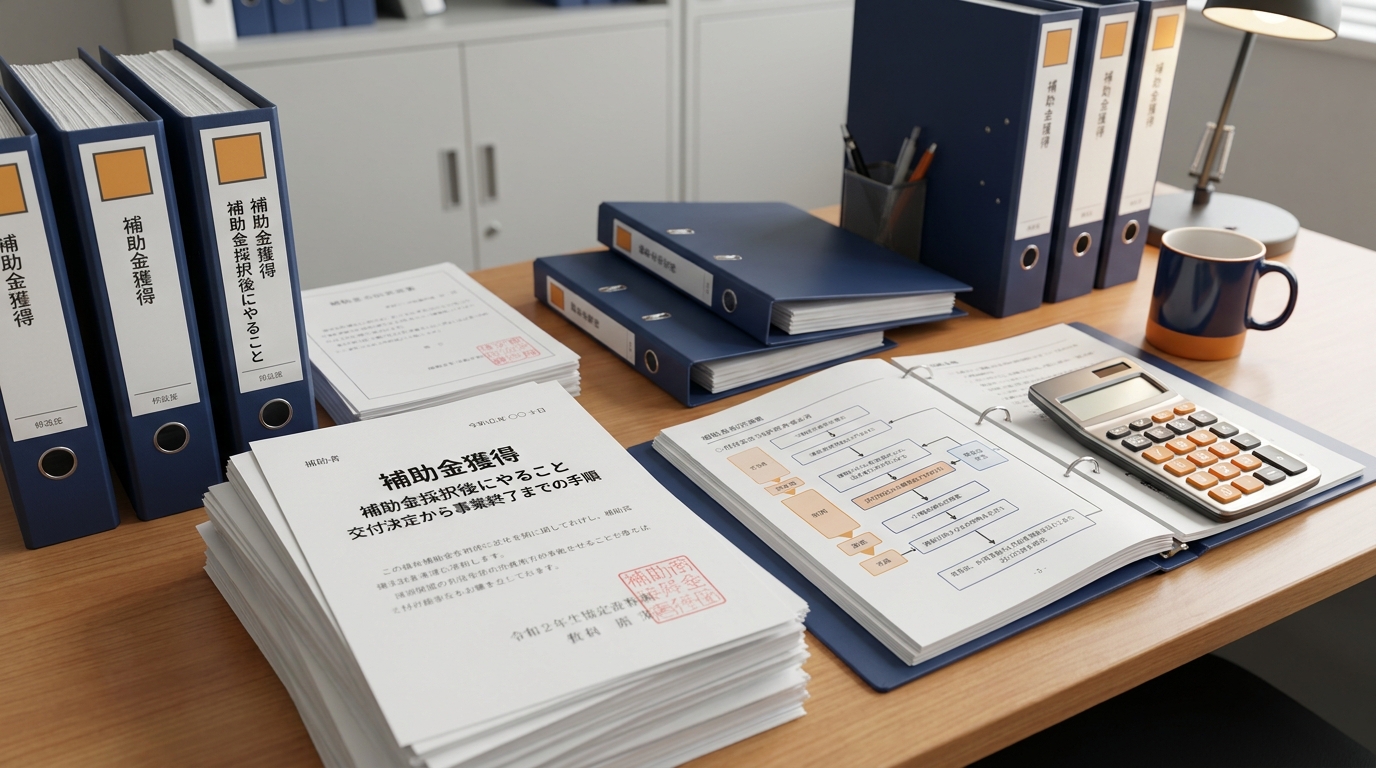 補助金採択後にやること｜交付決定から事業終了までの手順