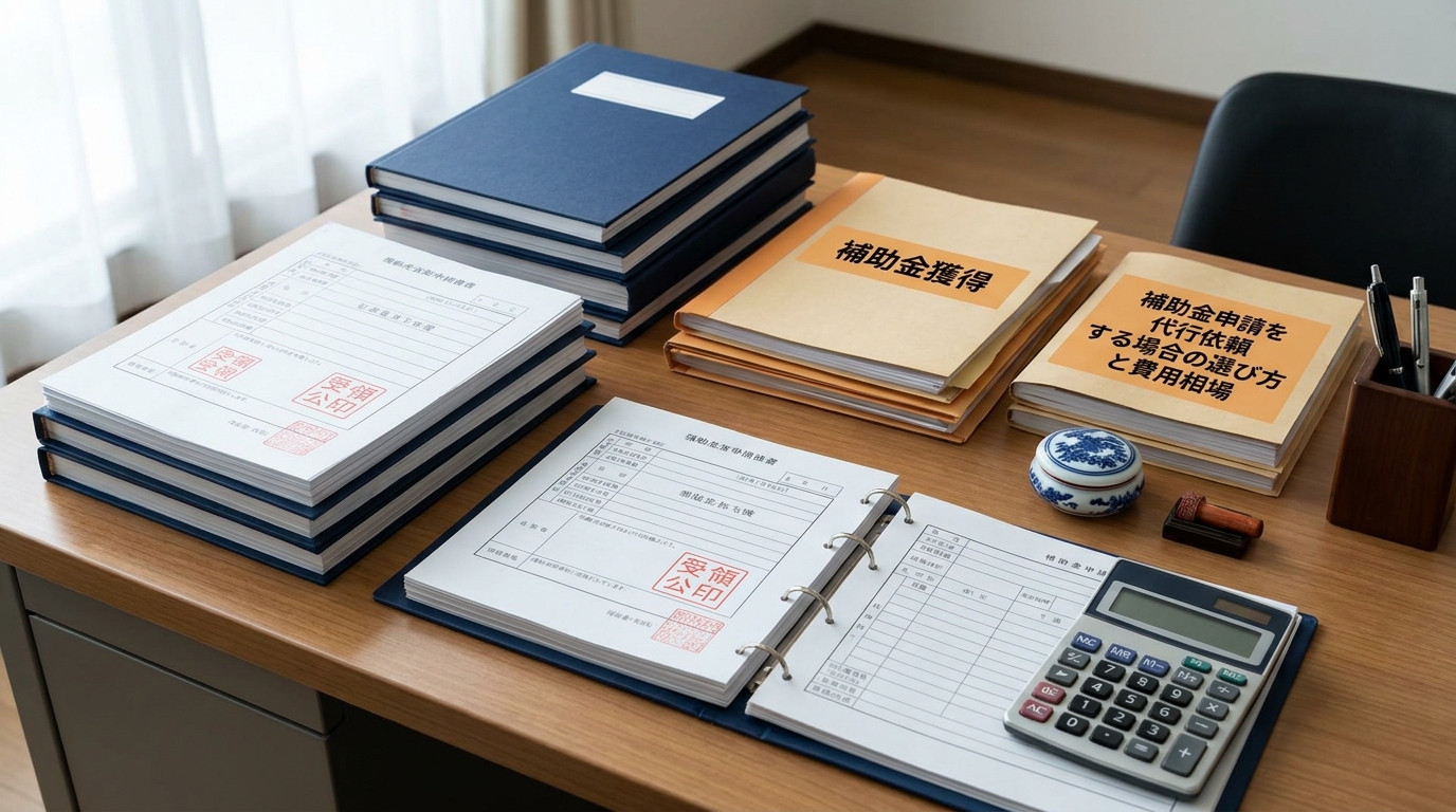 補助金申請を代行依頼する場合の選び方と費用相場