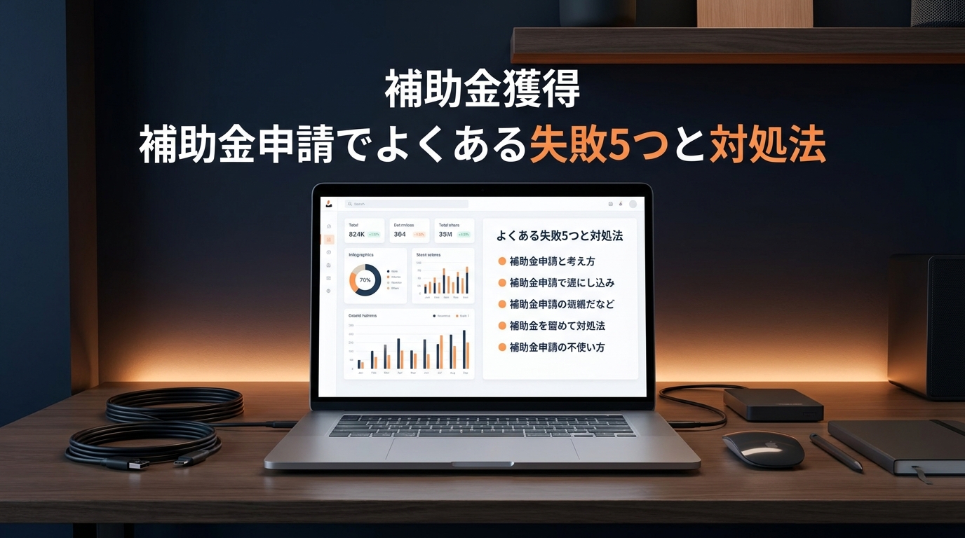 補助金申請でよくある失敗5つと対処法