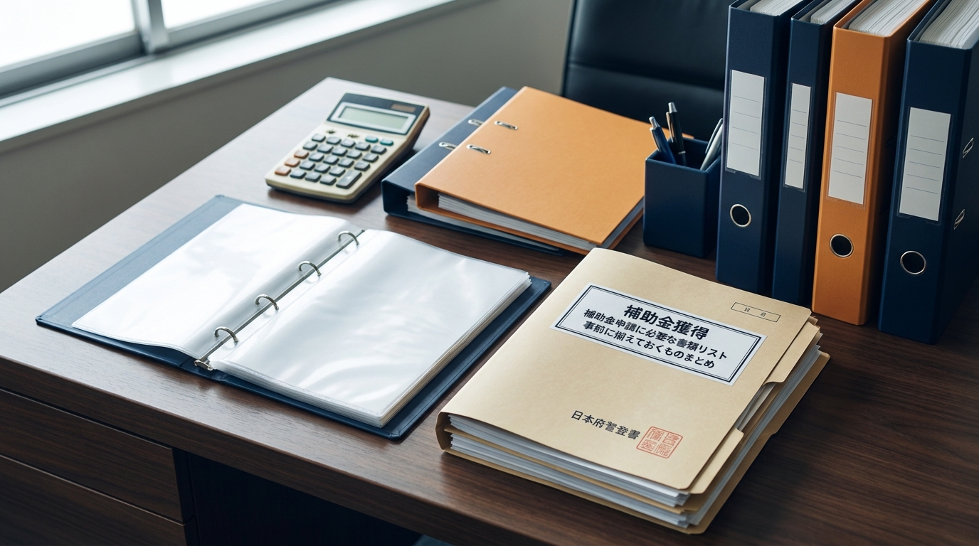 補助金申請に必要な書類リスト｜事前に揃えておくものまとめ