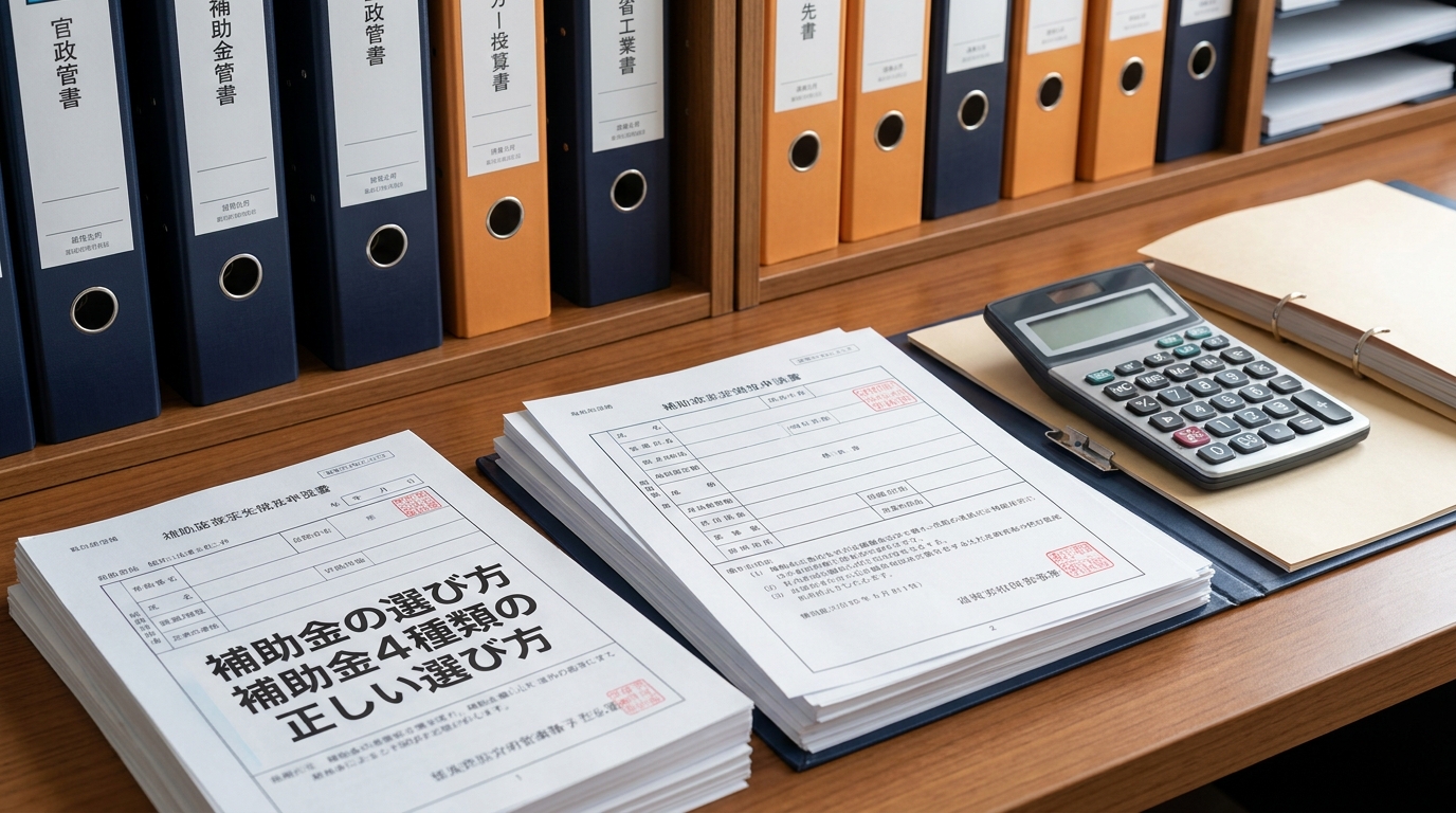 補助金の種類と選び方