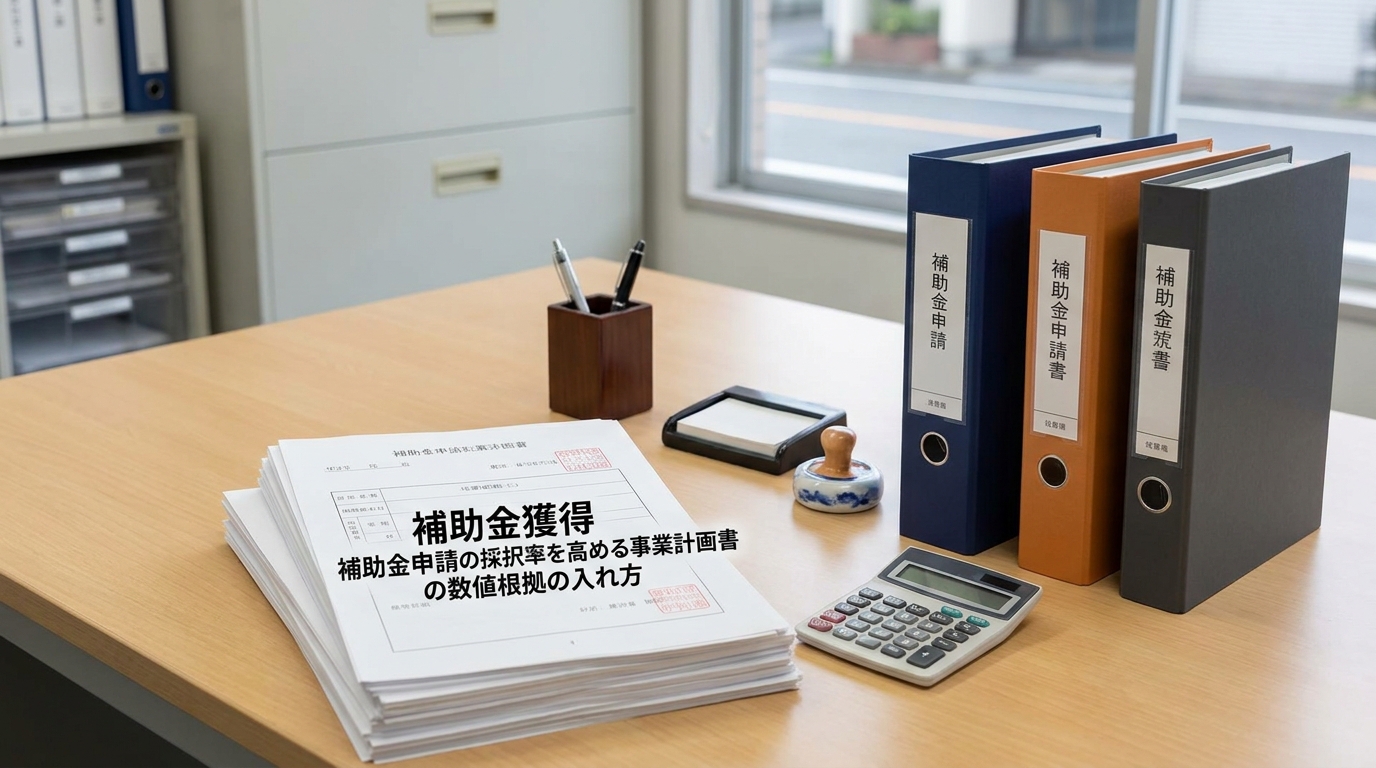 補助金申請の採択率を高める事業計画書の数値根拠の入れ方
