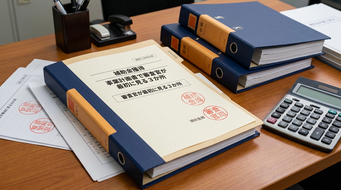 事業計画書で審査官が最初に見る3か所