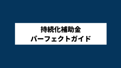 小規模事業者持続化補助金パーフェクトガイド